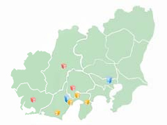 1都12県の広大なネットワーク